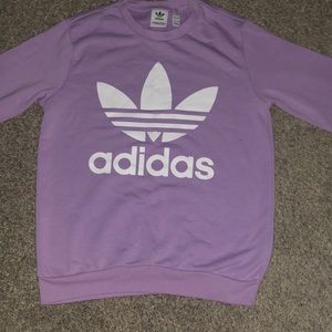 adidas purple crewneck